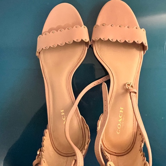 Blush Pink Coach Heels - Picture 3 of 5